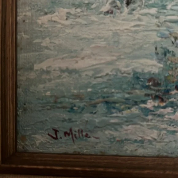 Oil Painting Signed by J. Miller